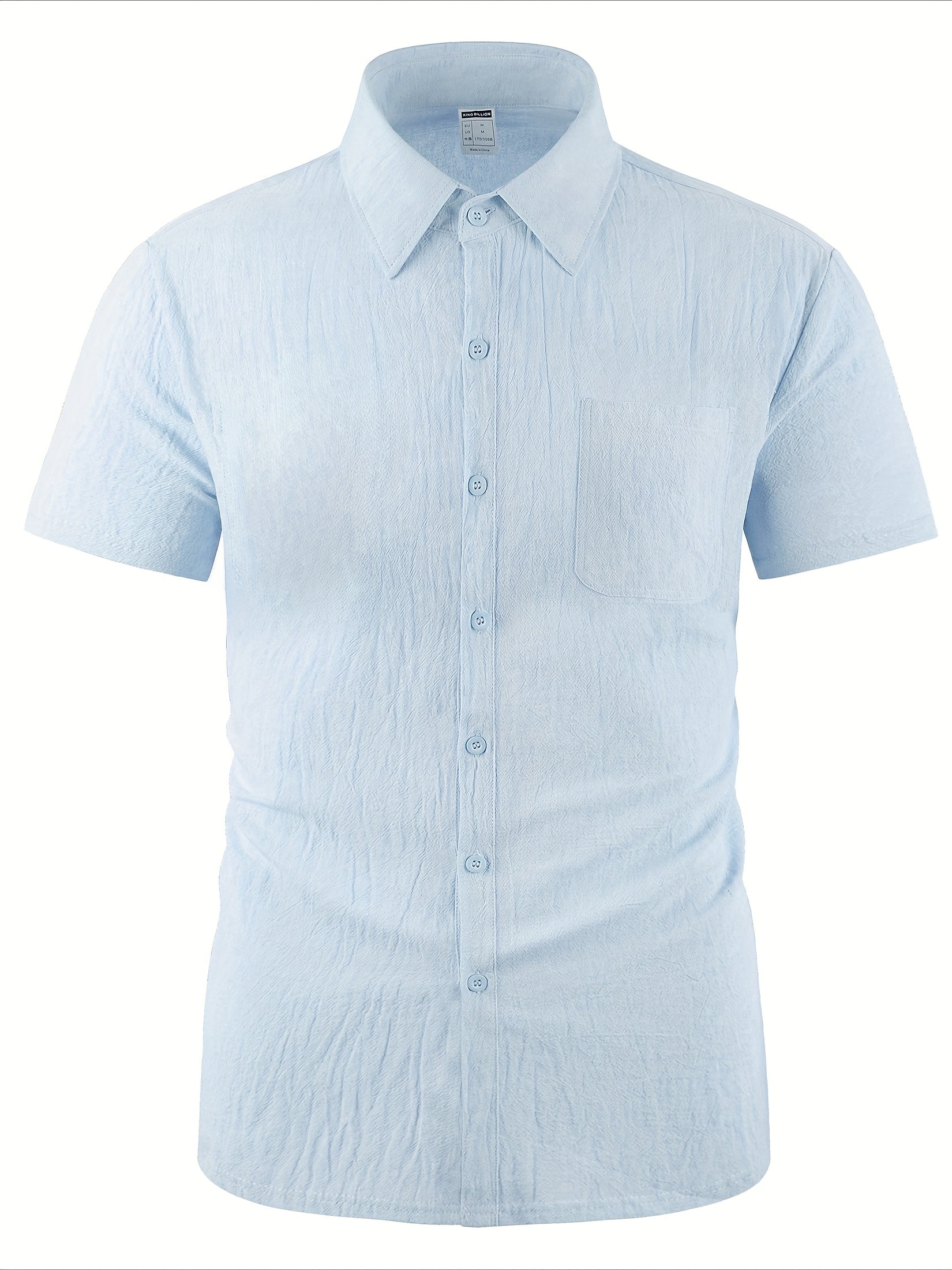 LAPEL LINEN SHIRT FOR MEN
