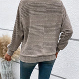 Mireille | Pull en maille côtelée à manches chauve-souris