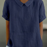 Lisette | Chemise sobre à col