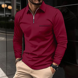 LONG SLEEVE COLLAR POLO SHIRT FOR MEN