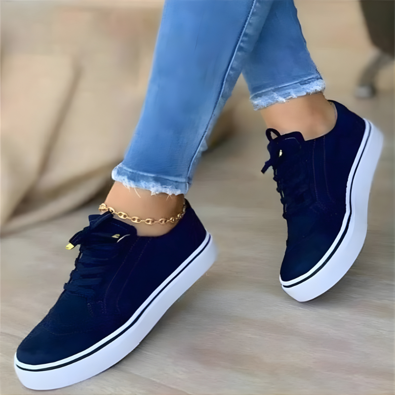Emma™ Trendy Orthopedic Sneakers Bleu, photo studio