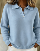 Arielle | Pull à col polo décontracté