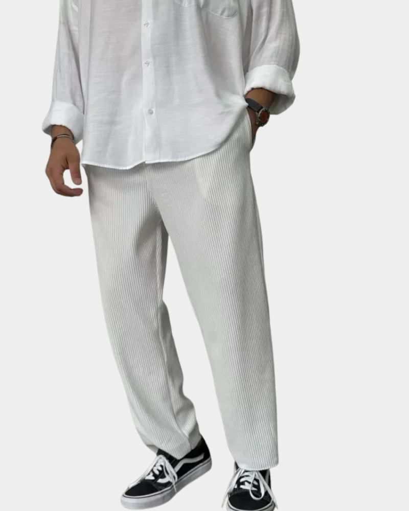 Fredie | Elegant ribbed trousers