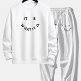 Ensemble — sweat à col rond à slogan « It Is What It Is » & pantalon de jogging