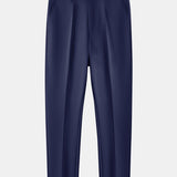 Ensemble — polo côtelé zippé en maille rayée & pantalon fuselé coupe slim