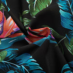 Ensemble Capucine — chemise à imprimé plantes tropicales & short de bain à cordon