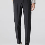 Ensemble Capucine — chemise en maille géométrique & pantalon fuselé coupe slim