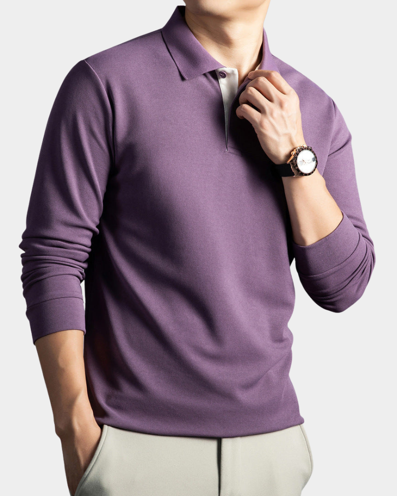 Leon | Premium Long Sleeve Polo Shirt