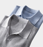 Elijah | Textured knit polo shirt