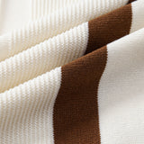 Ensemble — polo en maille jacquard géométrique rayée & short chino en coton