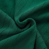 Ensemble — chemise côtelée en maille à bordure contrastante & pantalon fuselé coupe slim