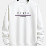 Ensemble Sidonie — sweat à col rond coupe décontractée à slogan Paris & pantalon de jogging