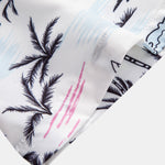 Ensemble — chemise à imprimé palmiers et voiliers & short de bain mi-long à cordon