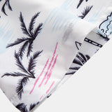 Ensemble — chemise à imprimé palmiers et voiliers & short de bain mi-long à cordon