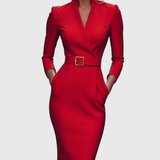 Camille — La Robe Maxi Power Ceinturée
