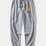 Ensemble — sweat à col rond coupe décontractée à imprimé ours graffiti & pantalon de jogging