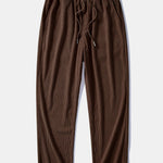 Ensemble Améline — sweat à col polo en velours côtelé contrastant & pantalon en velours côtelé