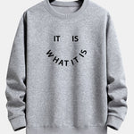 Ensemble — sweat à col rond à slogan « It Is What It Is » & pantalon de jogging