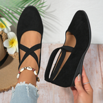 Julie | Ballerines orthopédiques à brides croisées