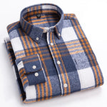 BRUSHED FLANNEL SHIRT FOR MEN
