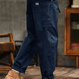 Pantalon utilitaire décontracté d'inspiration vintage