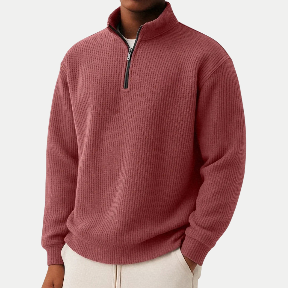 ELEGANT ZIPPERED PULLOVER FOR MEN