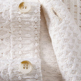 Ensemble — chemise jacquard géométrique à col cubain & short texturé froissé à cordon