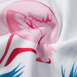 Ensemble — chemise à imprimé flamants roses et feuilles & short de bain