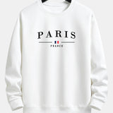 Ensemble — sweat à col rond coupe décontractée à imprimé Paris & pantalon de jogging
