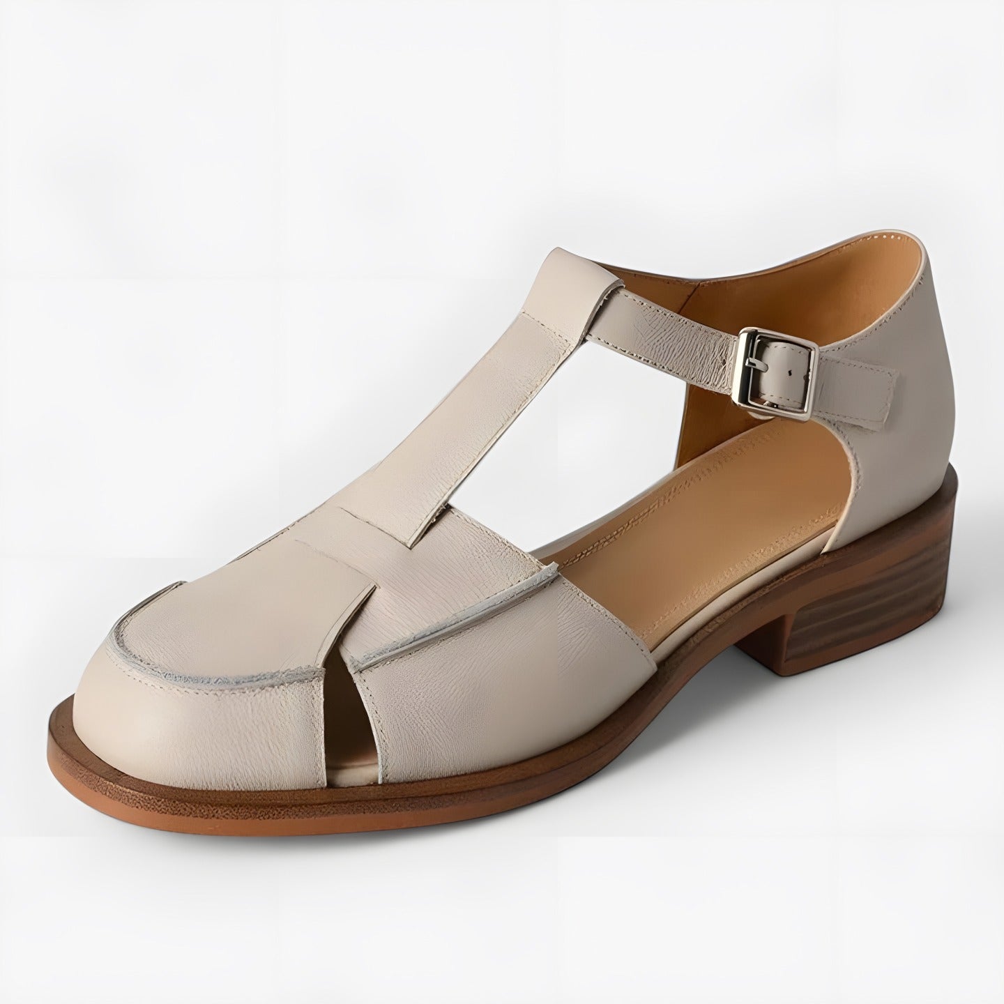 Aurélie | Sandales femme mary jane Beige