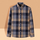 BRUSHED FLANNEL SHIRT FOR MEN