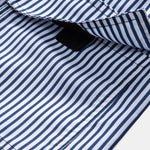 Ensemble Améline — chemise en lin et coton & short de bain à imprimé rayé