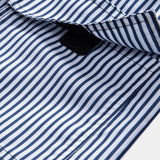 Ensemble Améline — chemise en lin et coton & short de bain à imprimé rayé