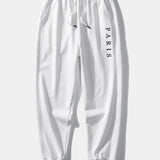 Ensemble Sidonie — sweat à col rond coupe décontractée à slogan Paris & pantalon de jogging
