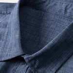 Ensemble Capucine — chemise texturée à deux poches & pantalon en lin à jambe droite