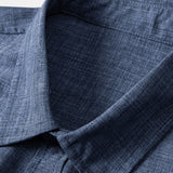 Ensemble Capucine — chemise texturée à deux poches & pantalon en lin à jambe droite
