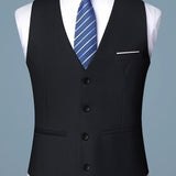 V-NECK SKINNY VEST FOR MEN