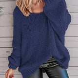 Pénélope | Pull ample en grosse maille à large encolure