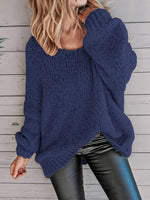 Pénélope | Pull ample en grosse maille à large encolure