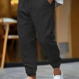 LINEN DRAWSTRING TROUSERS FOR MEN