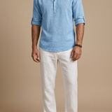 LINEN BLEND POLO FOR MEN