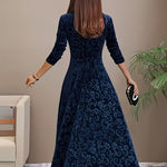 Julie — Robe Maxi Élégante à Motifs
