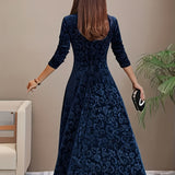 Julie — Robe Maxi Élégante à Motifs