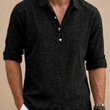 LINEN BLEND POLO FOR MEN