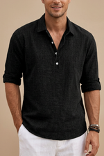 LINEN BLEND POLO FOR MEN