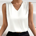 Josette | Blouse sans manches à col V