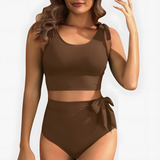 Ensemble de Bikini Deux Pièces Taille Haute