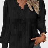Berthe | Blouse à manches bouffantes et col V