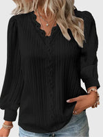 Berthe | Blouse à manches bouffantes et col V
