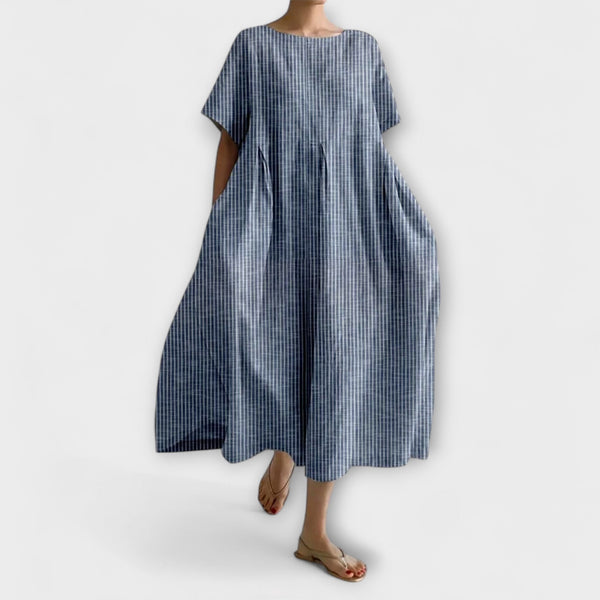 Eugénie | Robe ample à plis et à poches